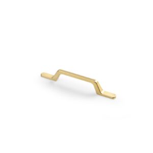 Zamak handle FLAVIO C=96 mm gold brass