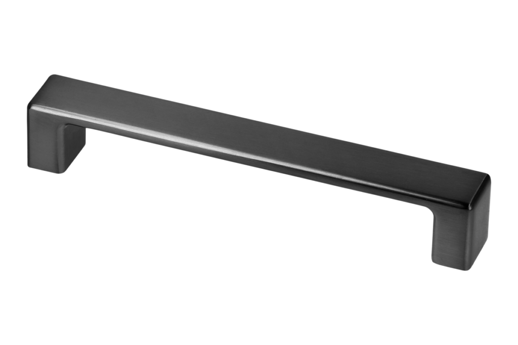 Zamak handle MODENA, C= 128 mm, black matt