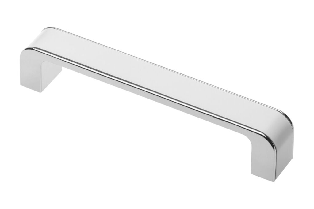 Zamak handle MONA C=128 mm chrome/white