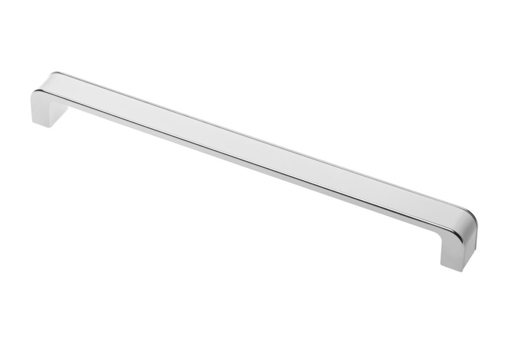 Zamak handle MONA C=256 mm chrome/white