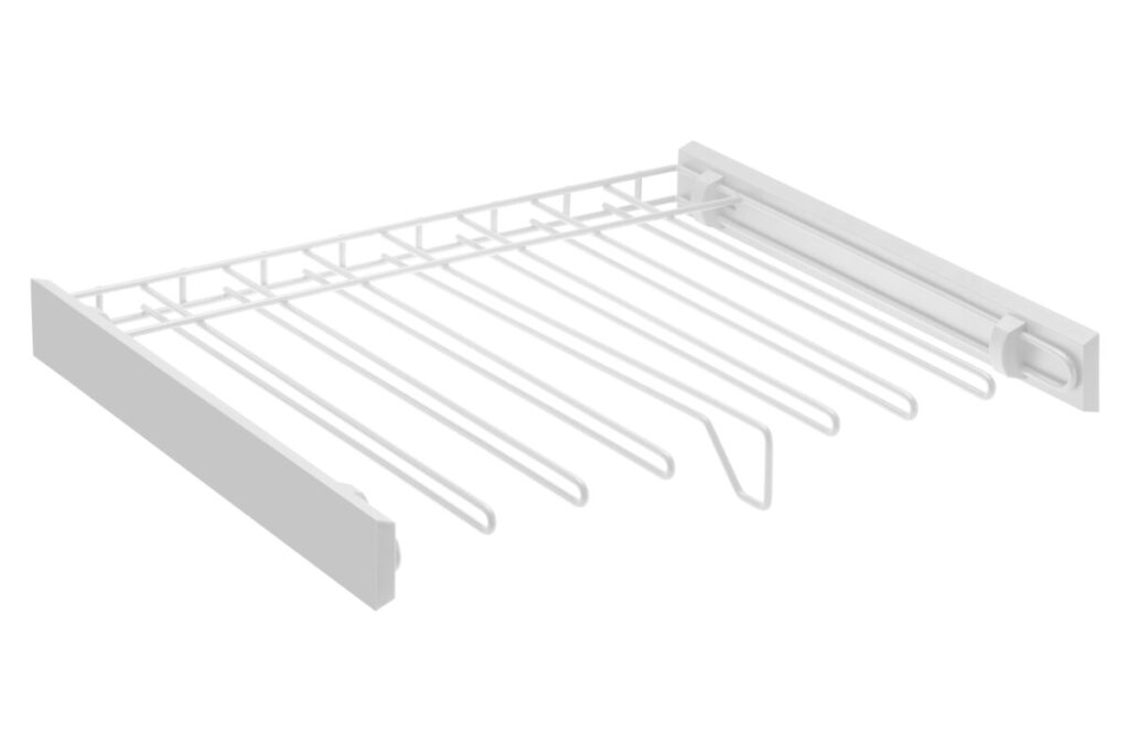 Drawer SMART for trousers 600 mm (set without guides) – white