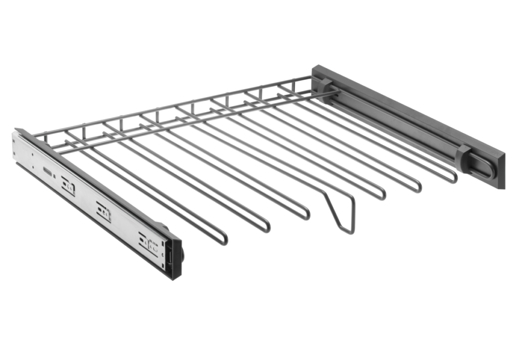 Drawer SMART for trousers 700mm on ball bearing slide H45 with soft closing