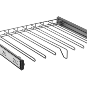 Drawer SMART for trousers 600mm on ball bearing slide H45 with soft closing