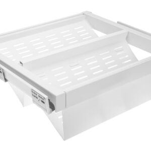 Metal drawer Elite for shoes 600 mm with soft closing, white