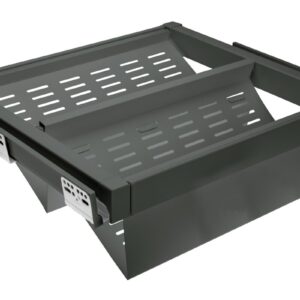 Metal drawer Elite for shoes 600 mm with soft closing, gray anthracite