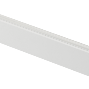 Rectangular wardrobe rail with silicone12X32mm wall thickness 1,5mm l=3m,  white