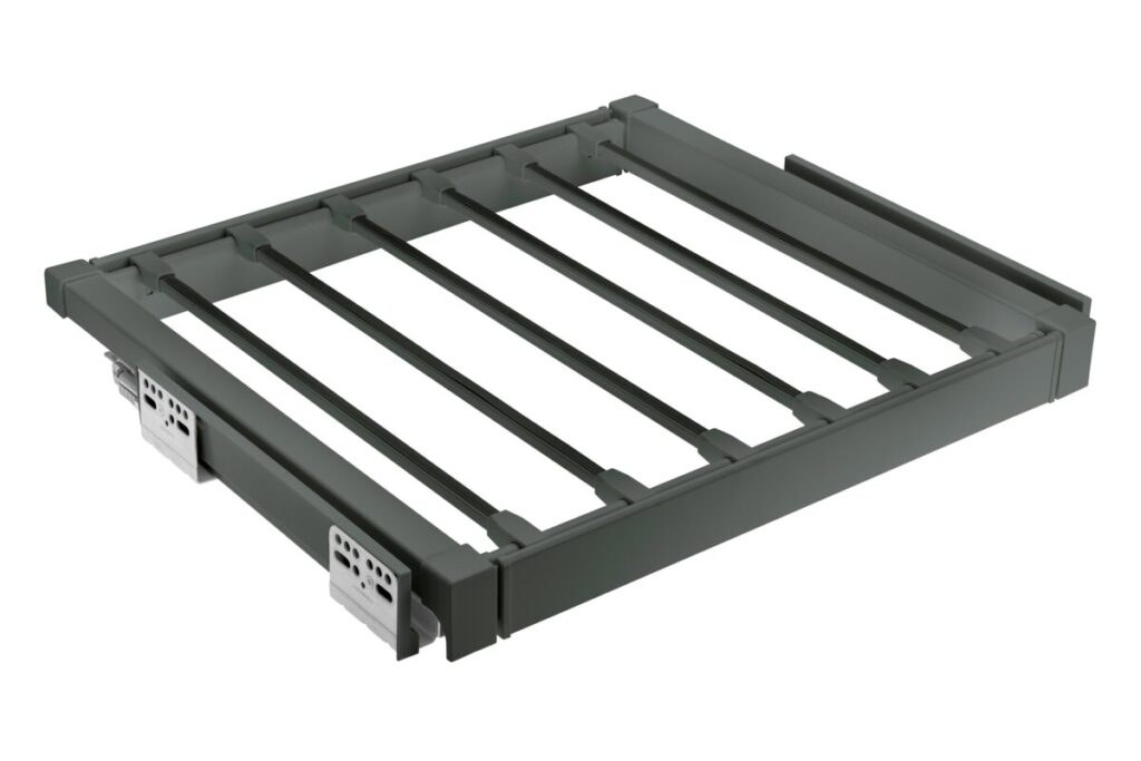 Drawer Elite for trousers 600 mm with soft closing, gray anthracite
