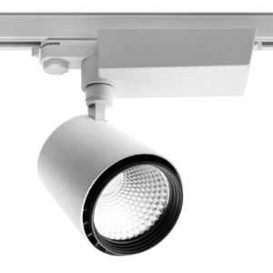 COB X-LINE LED spotlight for conductor rail, 40W, 3245lm, AC 220-240V, 50/60Hz, 60° light angle, IP2