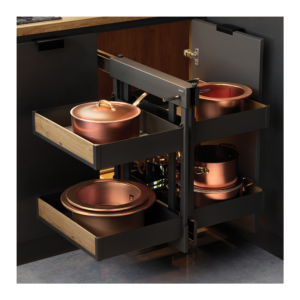 Corner Comfort Line Maxima PURO Black/Oak