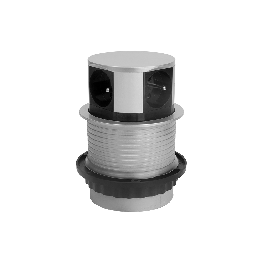 ELEKTRIMA RING Desk power strip inset round