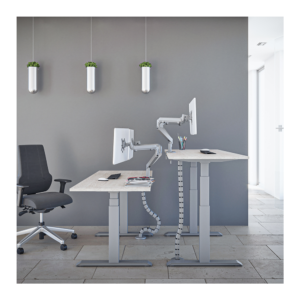 Futuro Frame electric for desk Silver