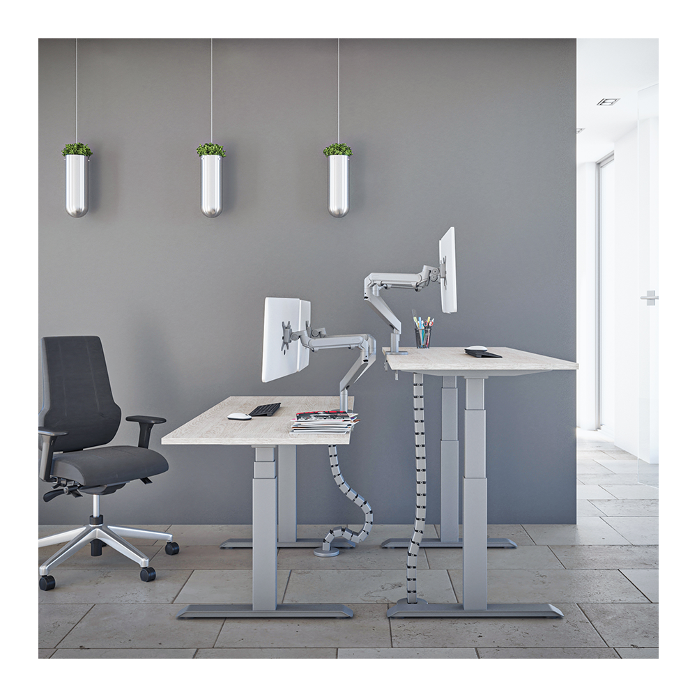 Futuro Frame electric for desk Silver