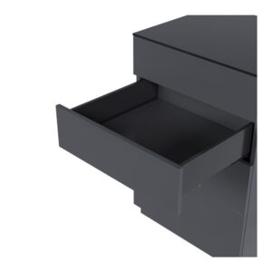 Front drawer Ultra Box push open H=118 Graphite