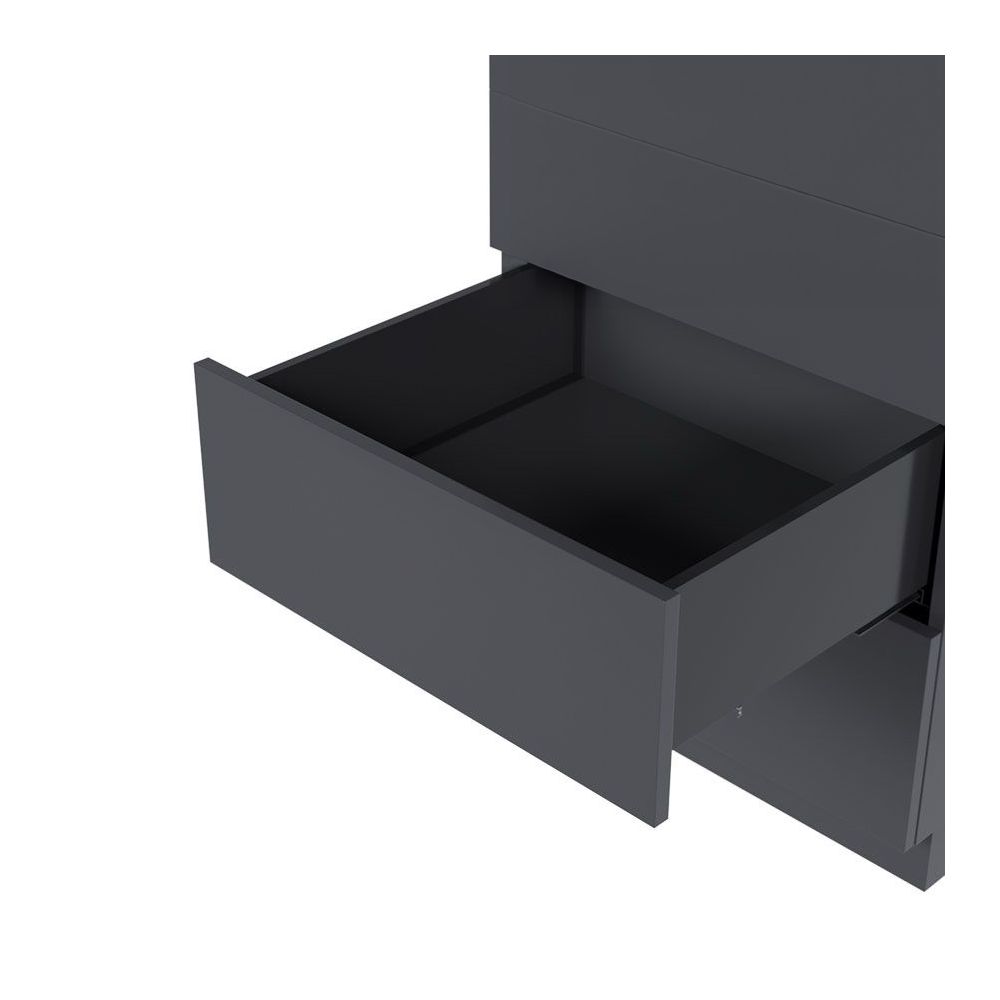 Front drawer Ultra Box push open H=167 Graphite