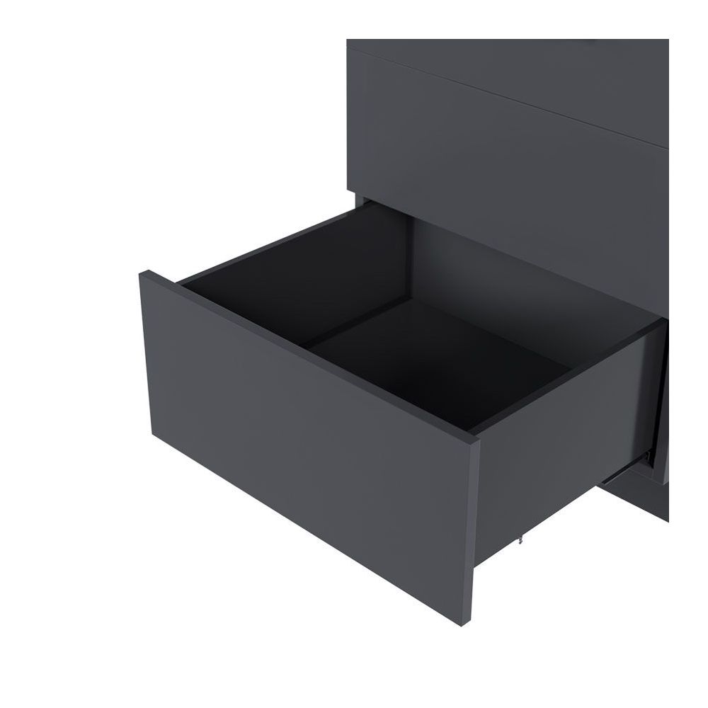 Front drawer Ultra Box push open H=199 Graphite