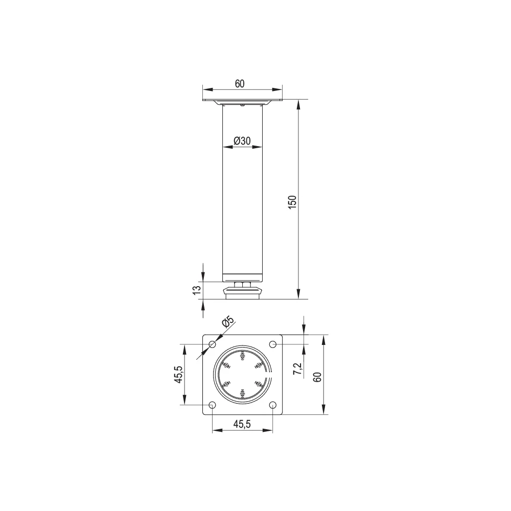 Furniture foot M01