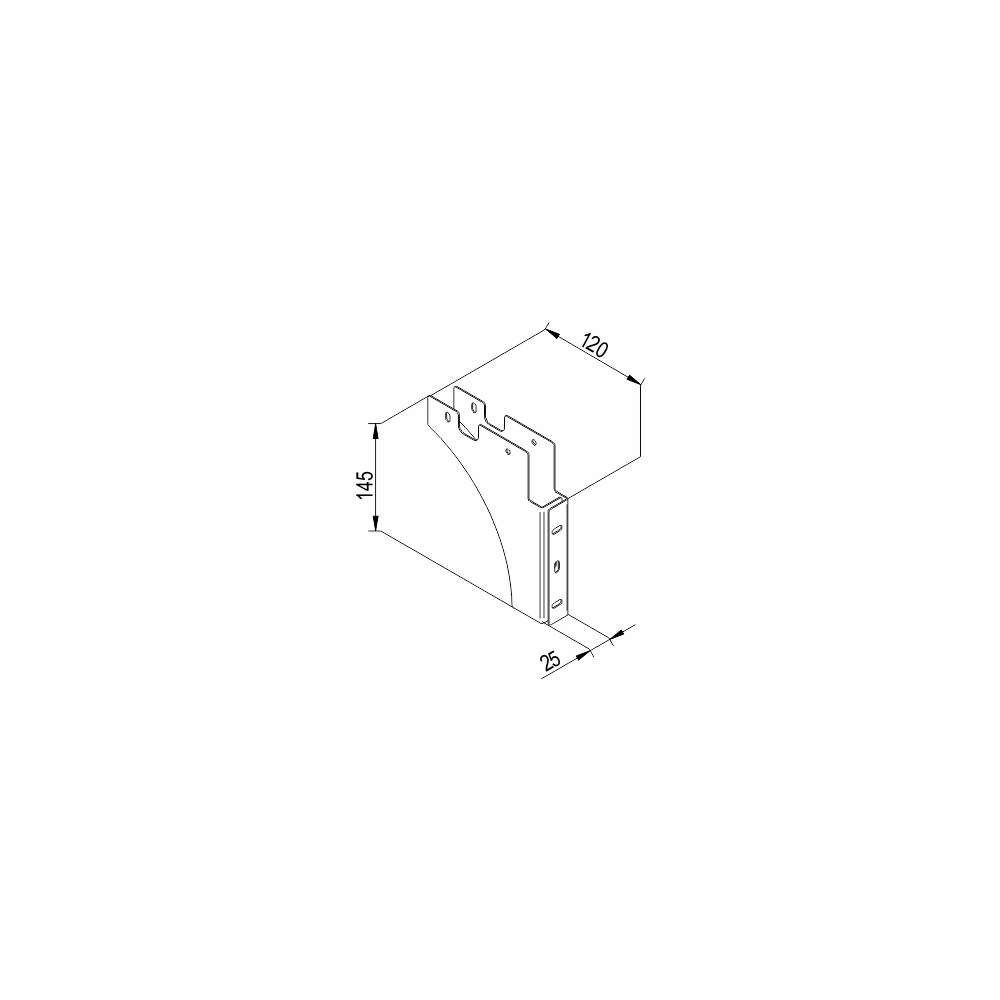 Front mounting for containers JC 601, 602, 603 and 604