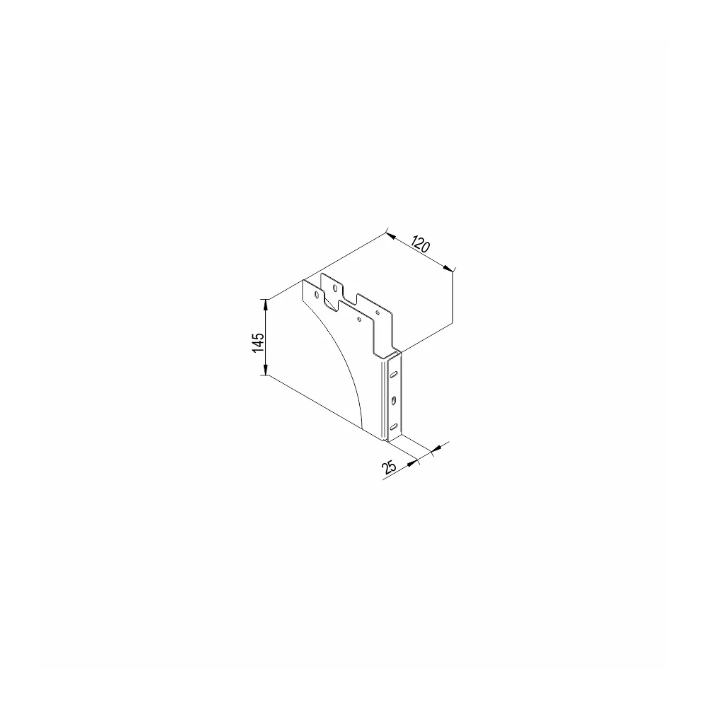 Front mounting for containers JC 601, 602, 603 and 604