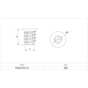Muhv BP05 M6 x 13 mm