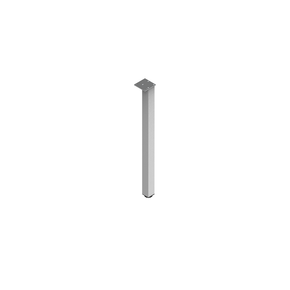 Leg furniture Aluminium square 46/46