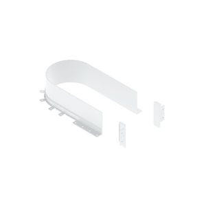 Siphon cover for drawers white
