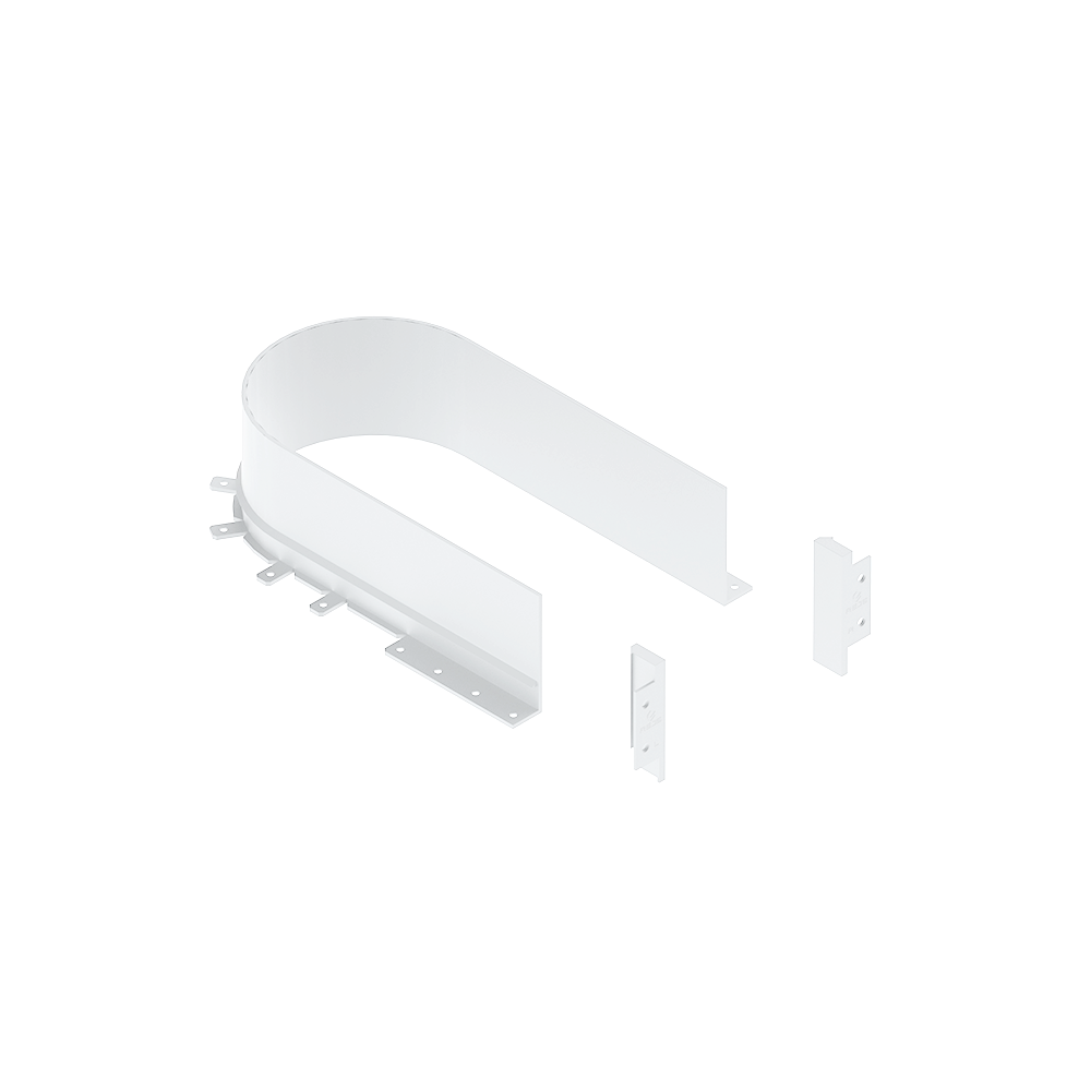 Siphon cover for drawers white