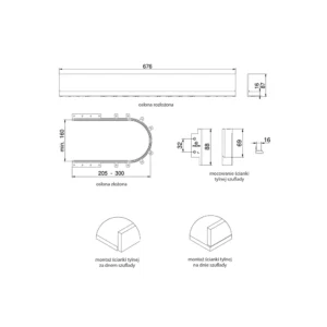 Siphon cover for drawers