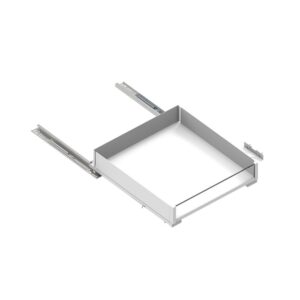 Internal drawer with automatic extension for hinge Line Maxima PURO with decor White/colorless H=80