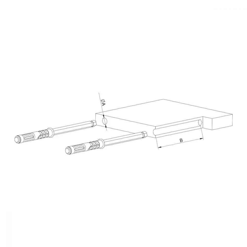 Invisible shelf support