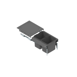 Drawer SEGREGO with containers for waste 450 mm L=480 mm GRAPHITE