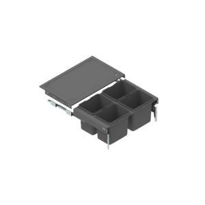 Drawer SEGREGO with containers for waste 800 mm L=480 mm GRAPHITE