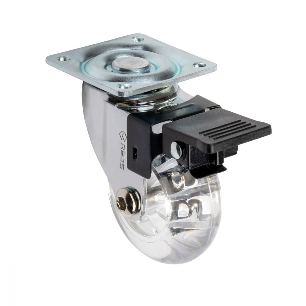 Castor furniture rotating SUPRA 50 mm with hamulcem
