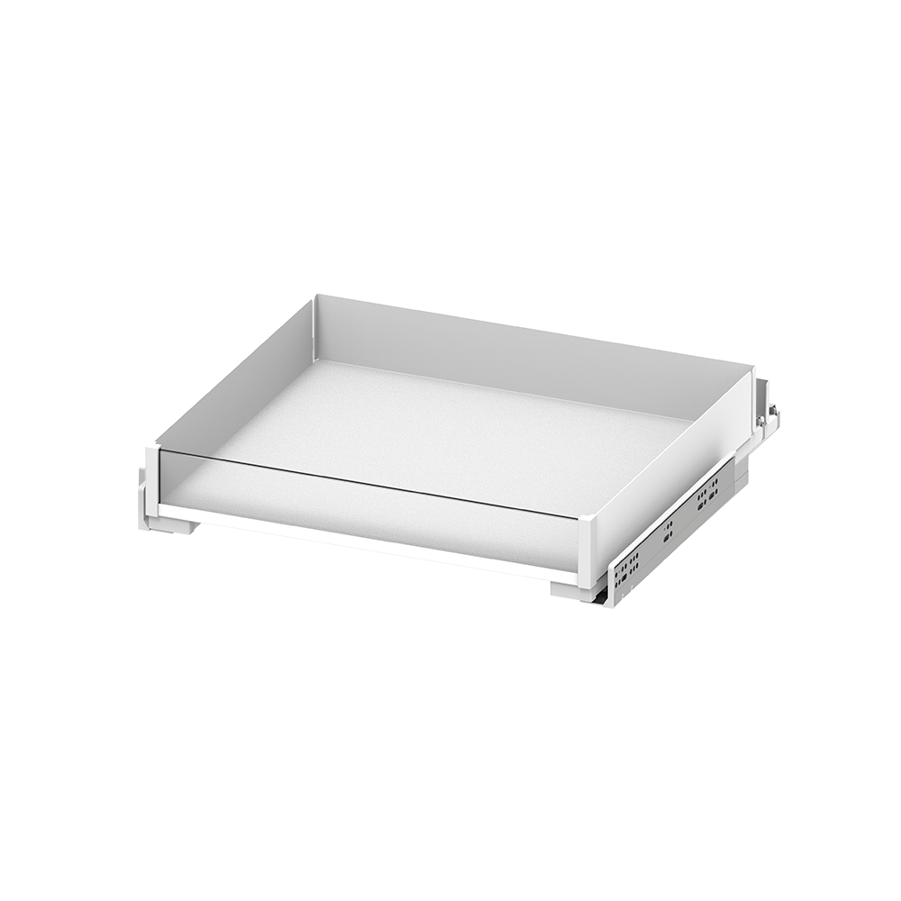 Internal drawer Line Maxima PURO with decor H=80 White/colorless