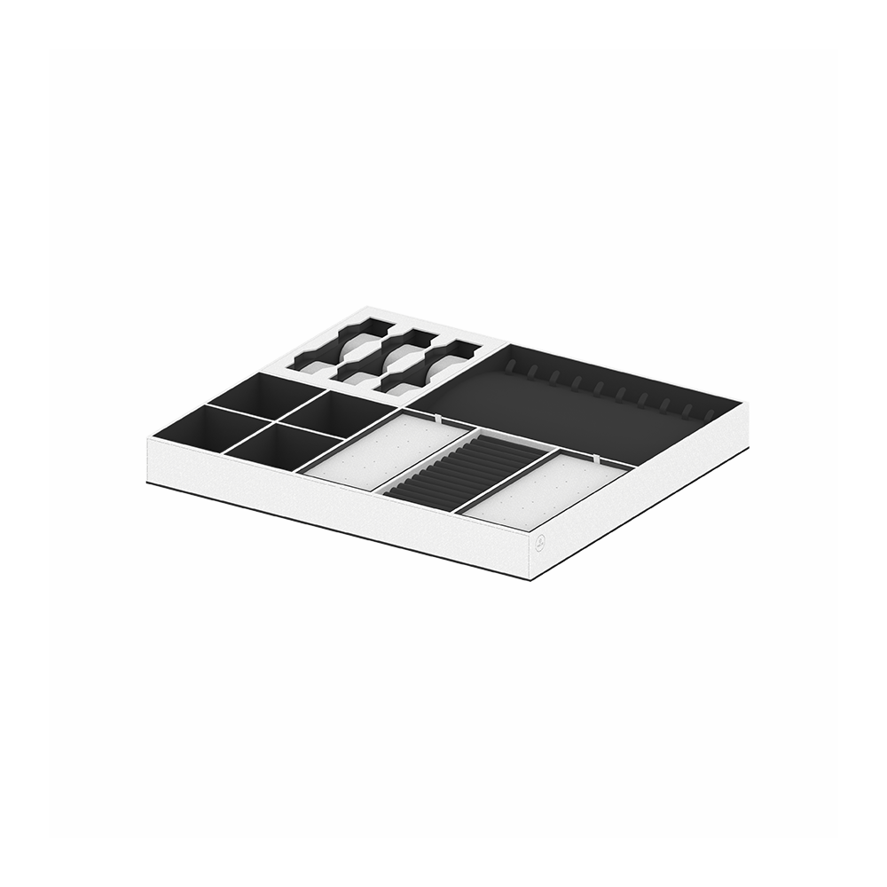 Insert for drawers wardrobe A1 for jewelry White/Black