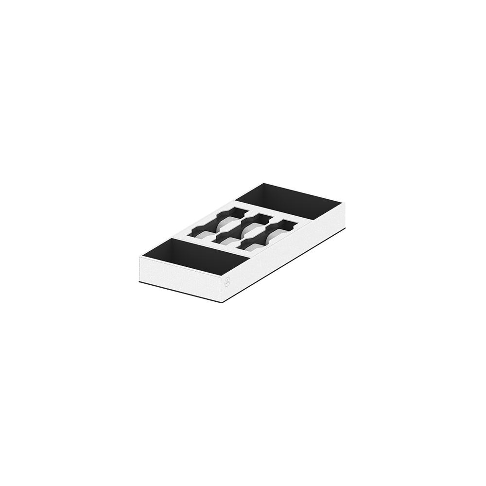 Insert for drawers wardrobe B1 for watches and bracelets White/Black