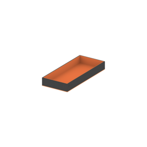 Insert for drawers wardrobe B2 for accessories Black/orange