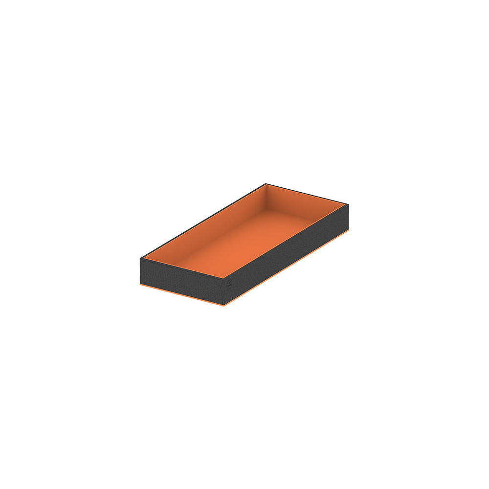 Insert for drawers wardrobe B2 for accessories Black/orange