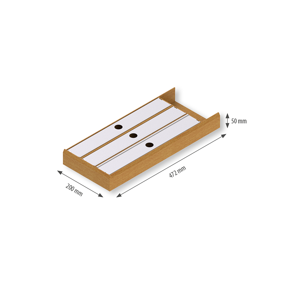 Drawer insert wooden for folie
