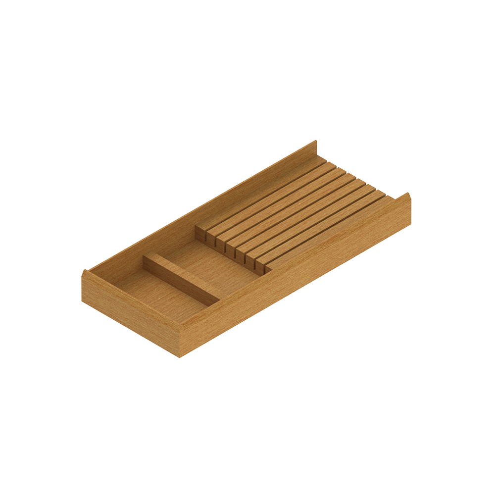 Drawer insert wooden for knives