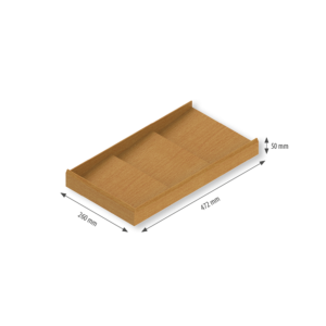 Drawer insert wooden for spices