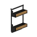 Cargo mini side Line Maxima PURO, black/oak – 2