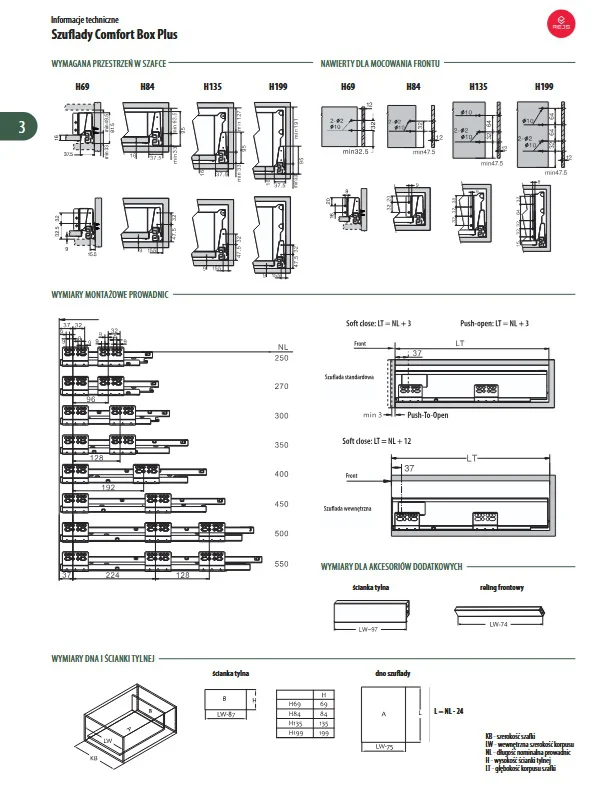 Comfort Box Plus H-199 with railing rectangular