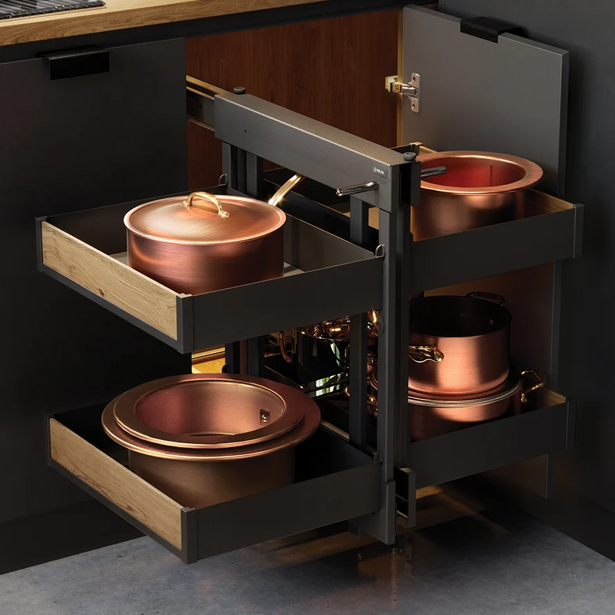 Corner Comfort Line Maxima PURO, black/oak