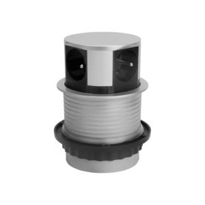 ELEKTRIMA RING Desk power strip inset round