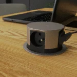 ELEKTRIMA RING Desk power strip inset round – 3