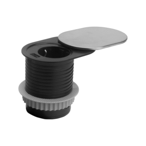 ELEKTRIMA SLIDER Desk power strip inset round