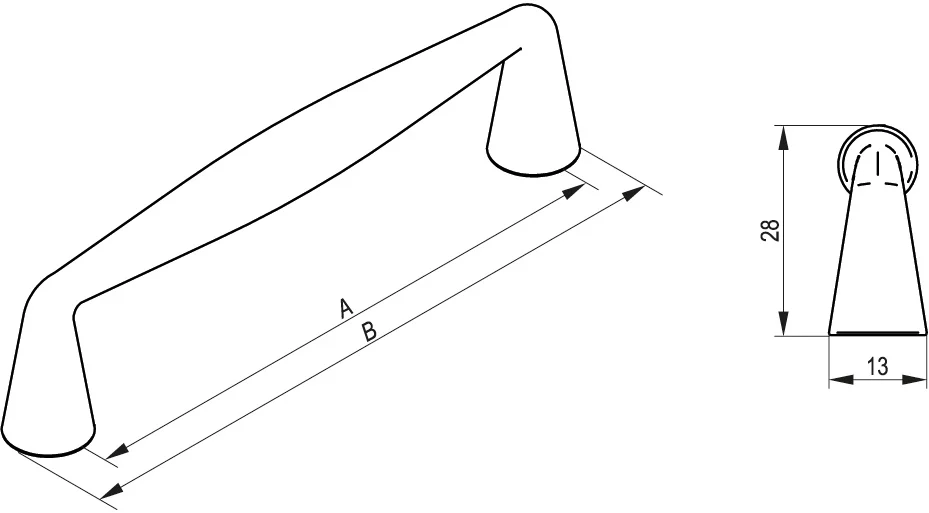 Handle furniture LINEA