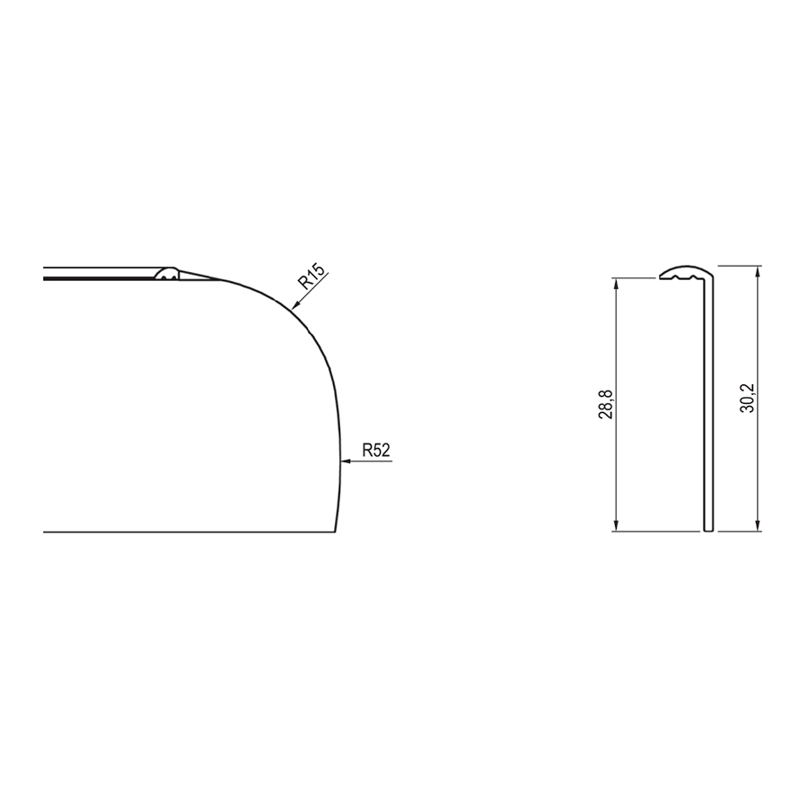 Profile side ALPO 28