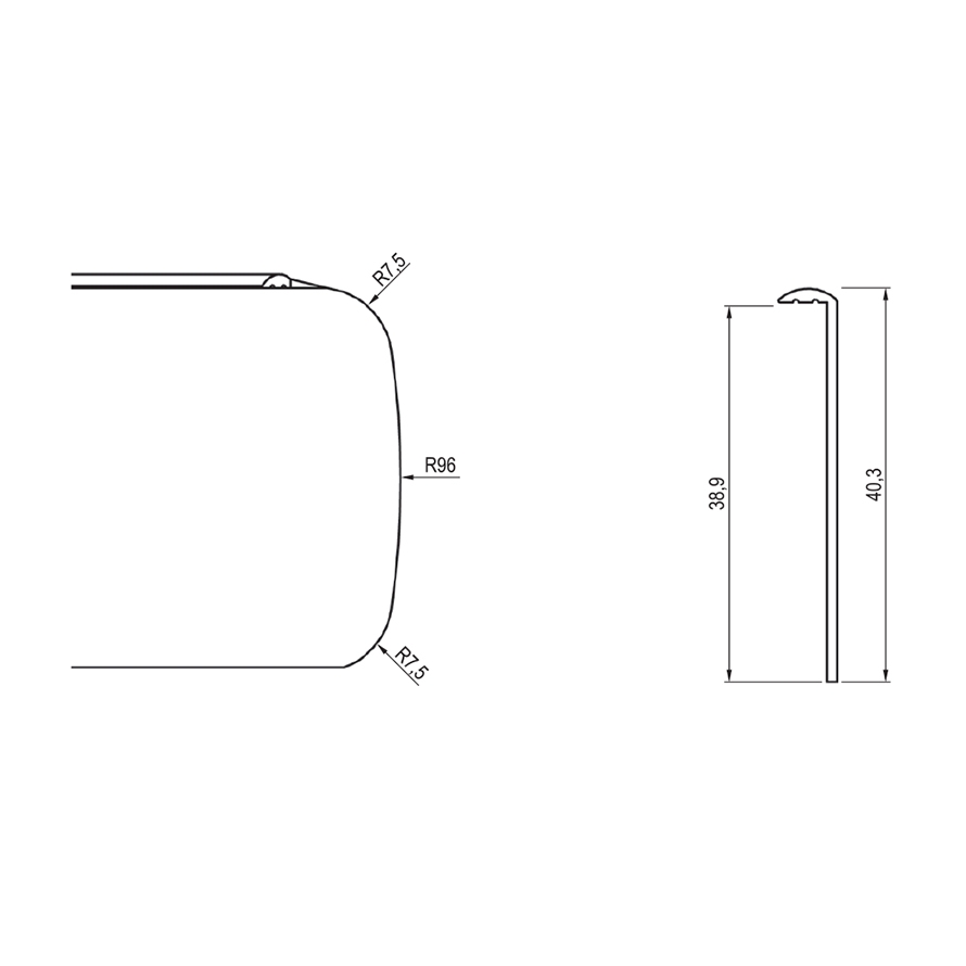 Profile side EGGER 38