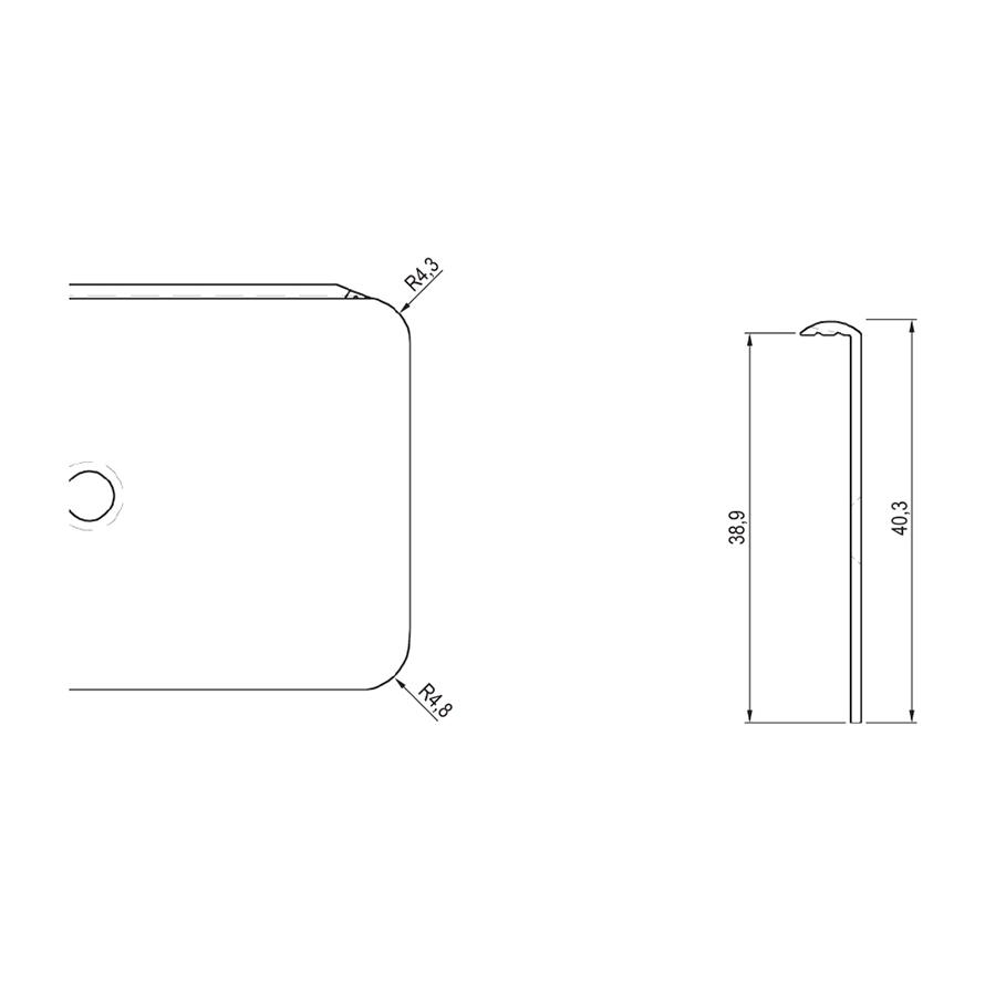 Profile side DUROPAL 38